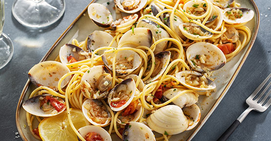 spaghetti vongole- ristorante cassano d'adda