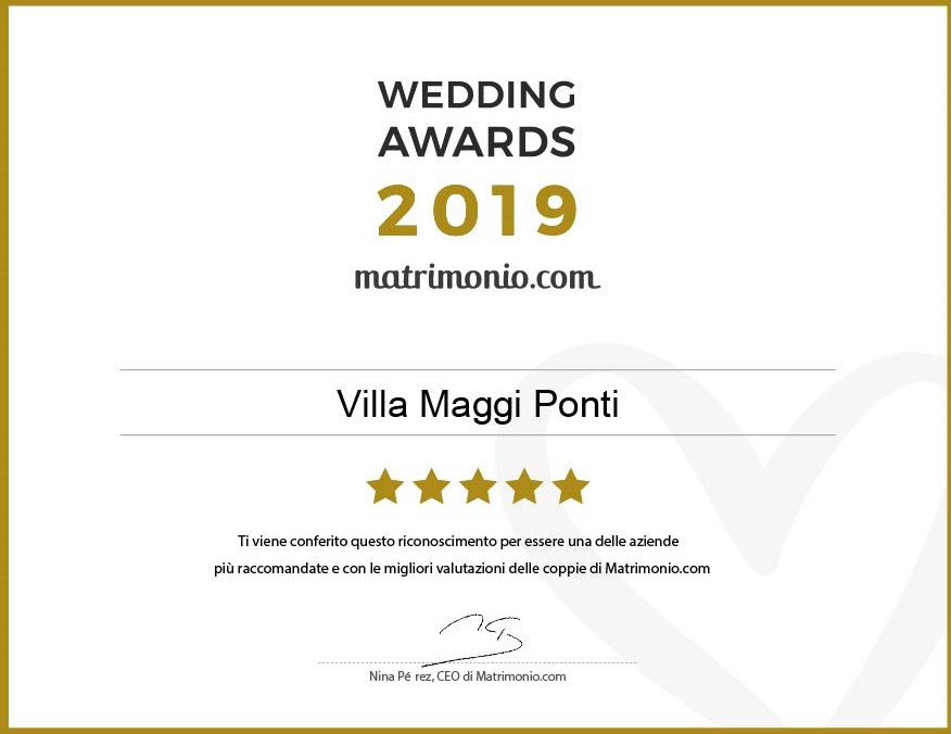 Award 2019 Villa Maggi Ponti